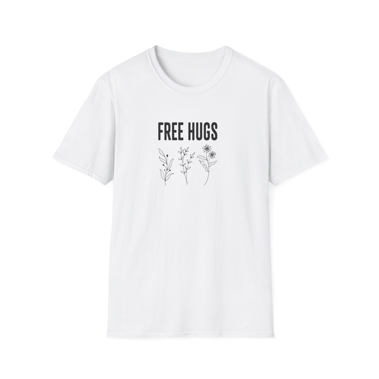 Free Hugs Floral T-shirt
