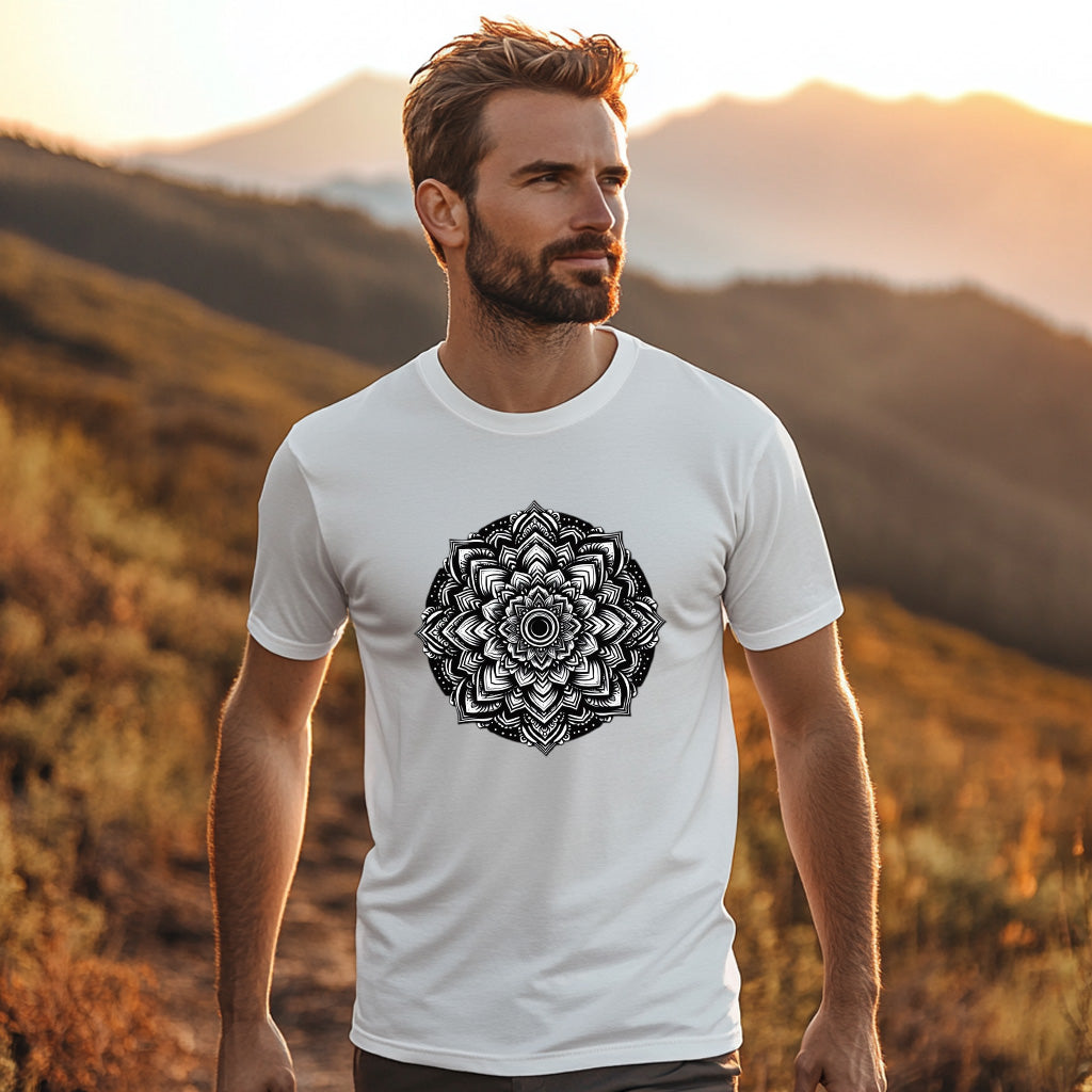 Monochrome Mandala T-shirt