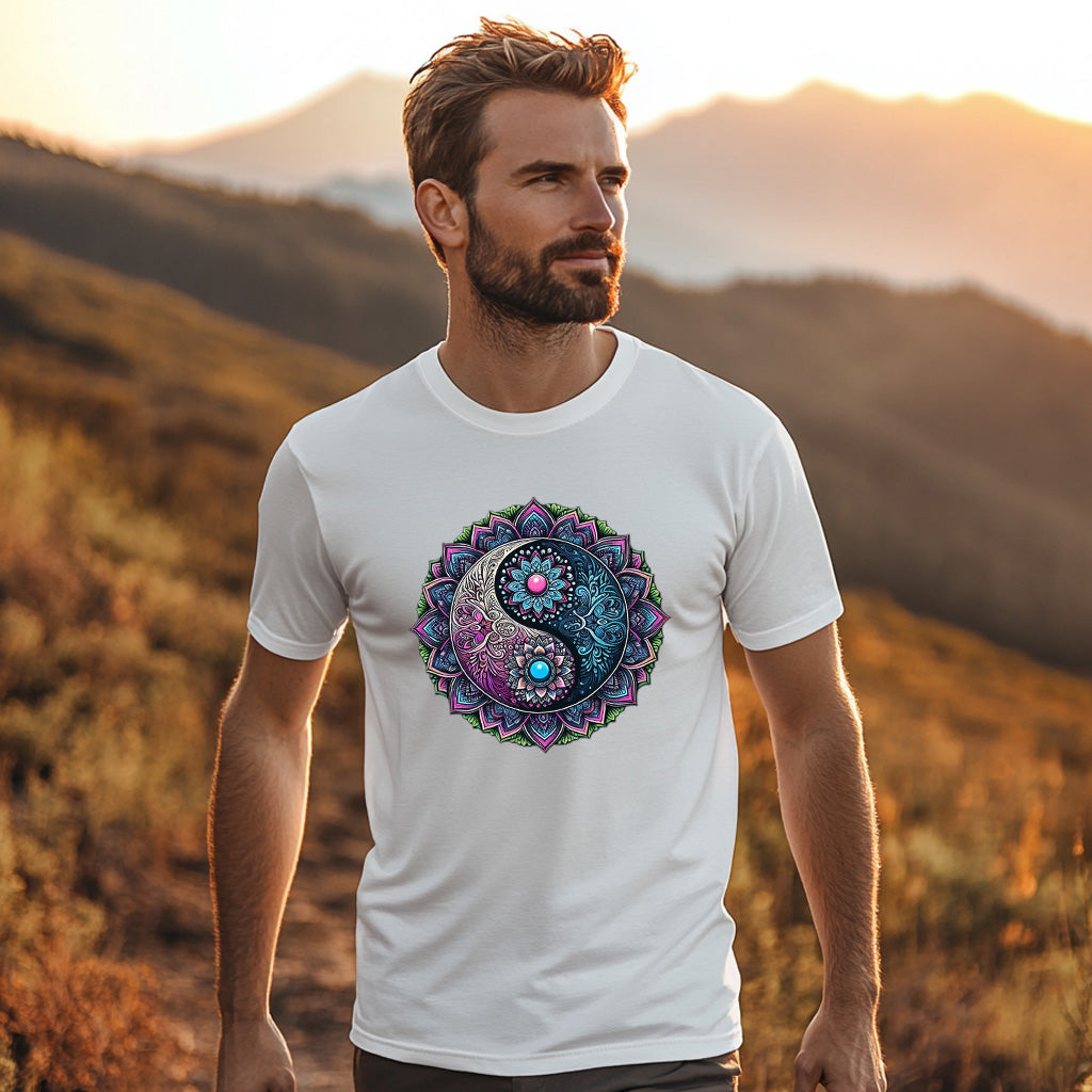 Mandala Yin Yang T-shirt