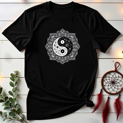 Cosmic Yin Yang Mandala T-shirt