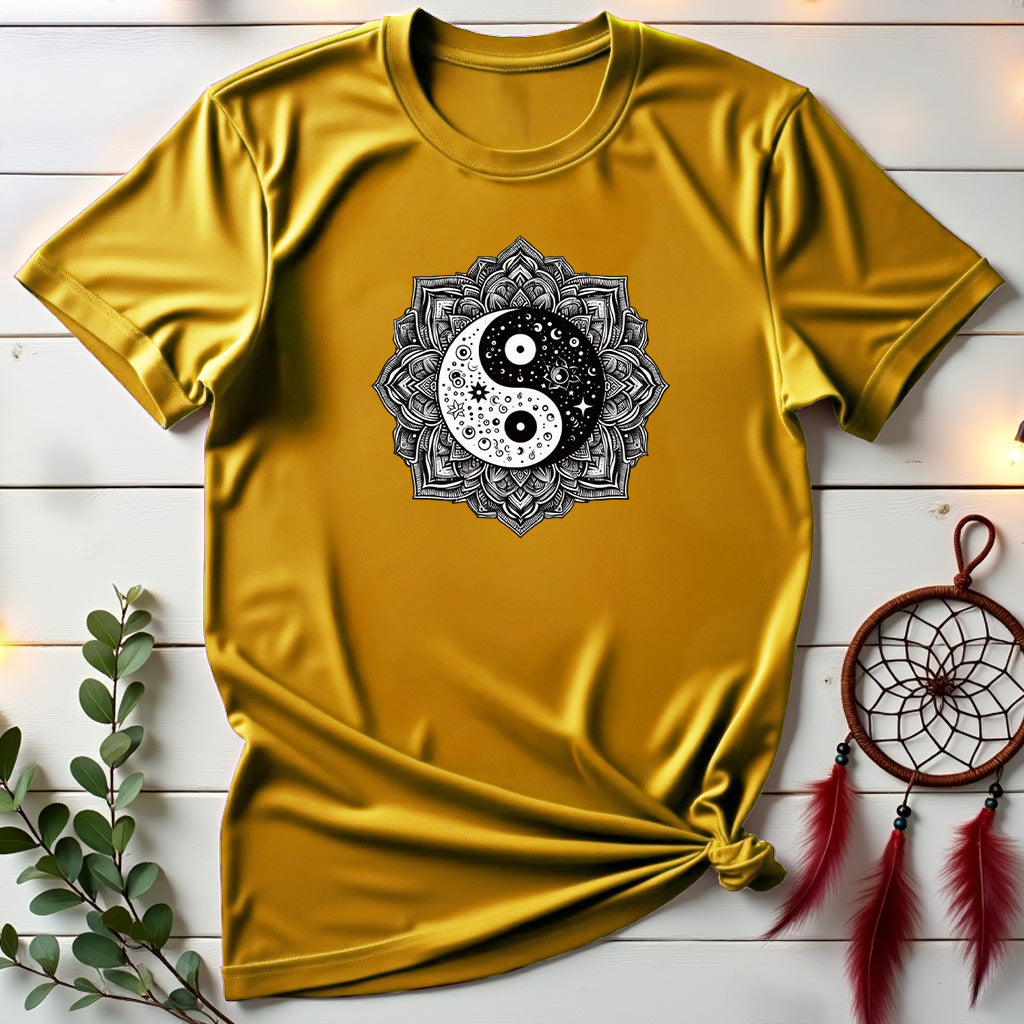 Cosmic Yin Yang Mandala T-shirt