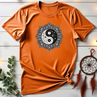 Cosmic Yin Yang Mandala T-shirt