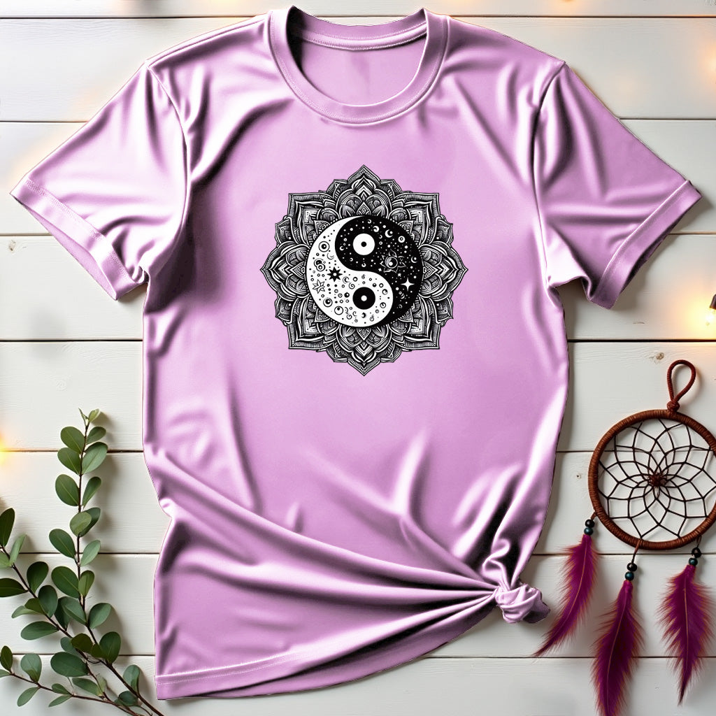 Cosmic Yin Yang Mandala T-shirt
