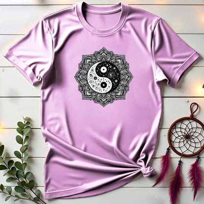 Cosmic Yin Yang Mandala T-shirt