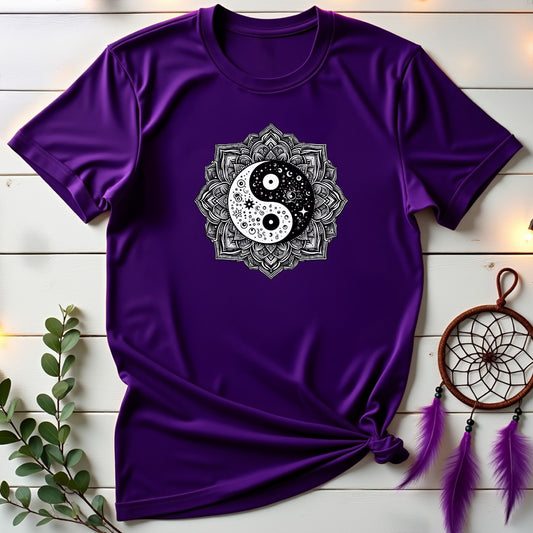 Cosmic Yin Yang Mandala T-shirt