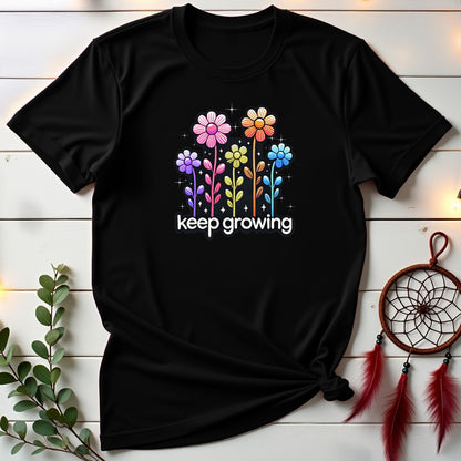 Colorful "Keep Growing" T-shirt