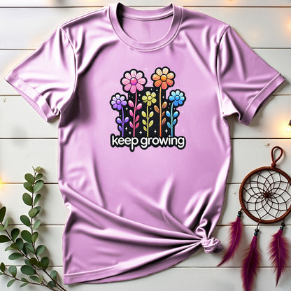Colorful "Keep Growing" T-shirt