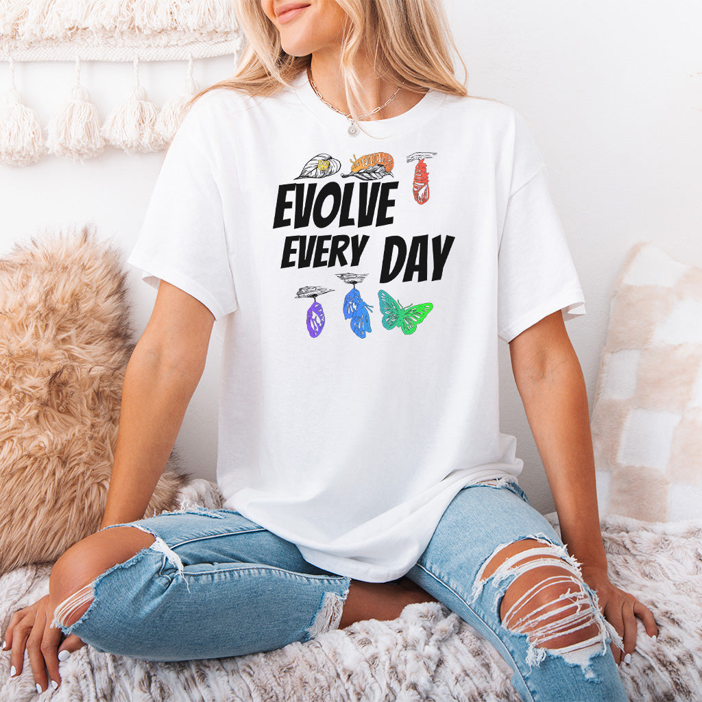 Evolve Every Day Butterfly T-Shirt