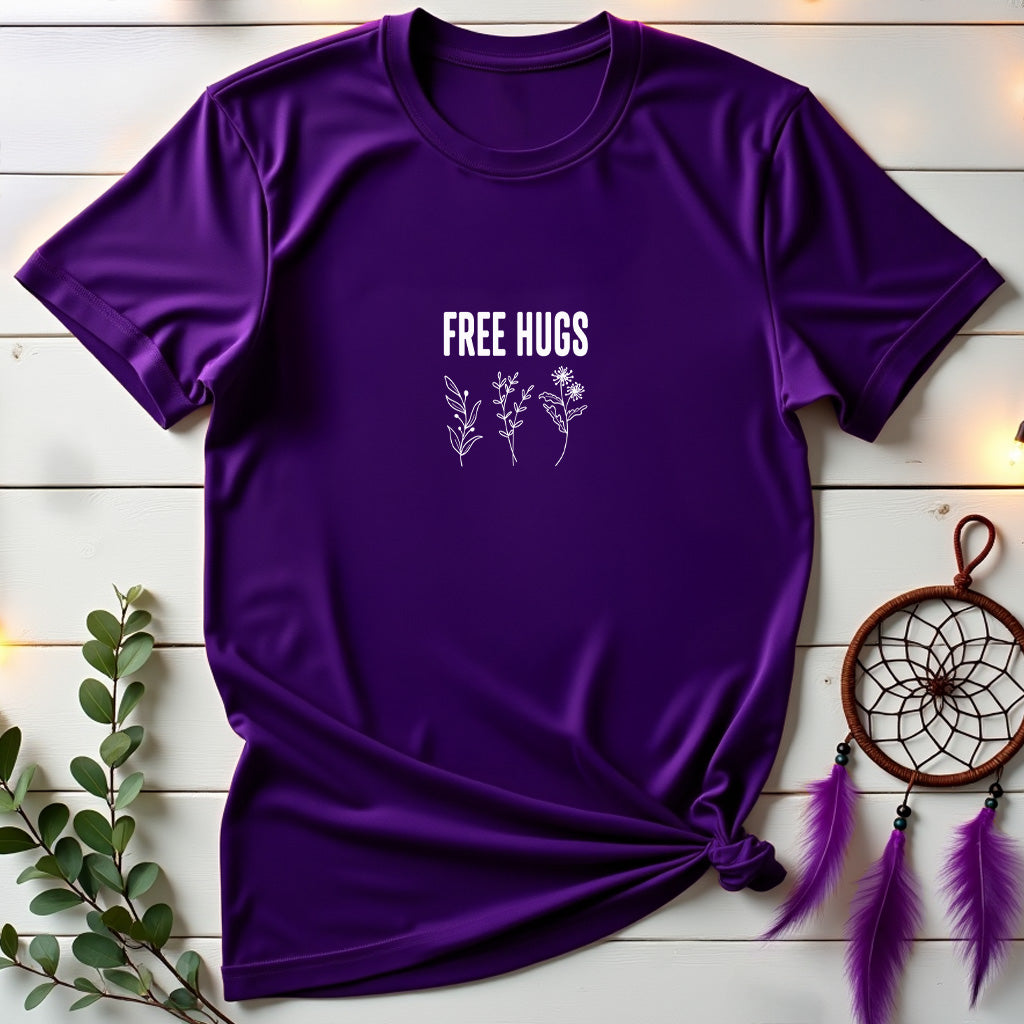 Free Hugs Floral T-shirt