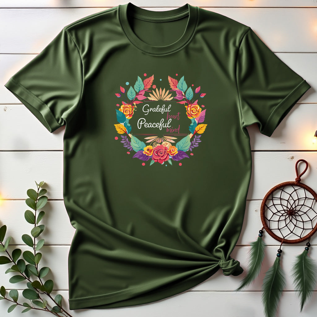 Grateful Heart, Peaceful Mind T-shirt