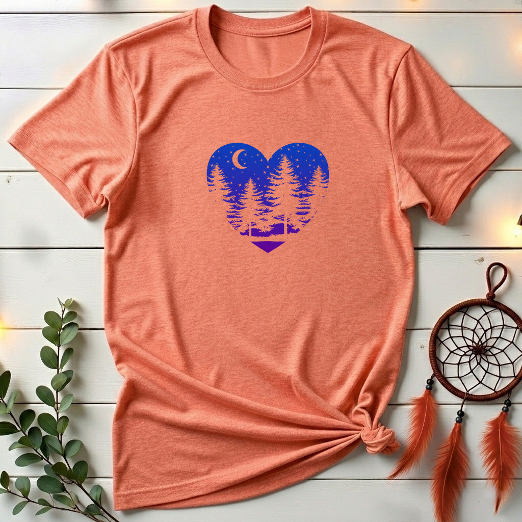 Heart Nature Night T-shirt