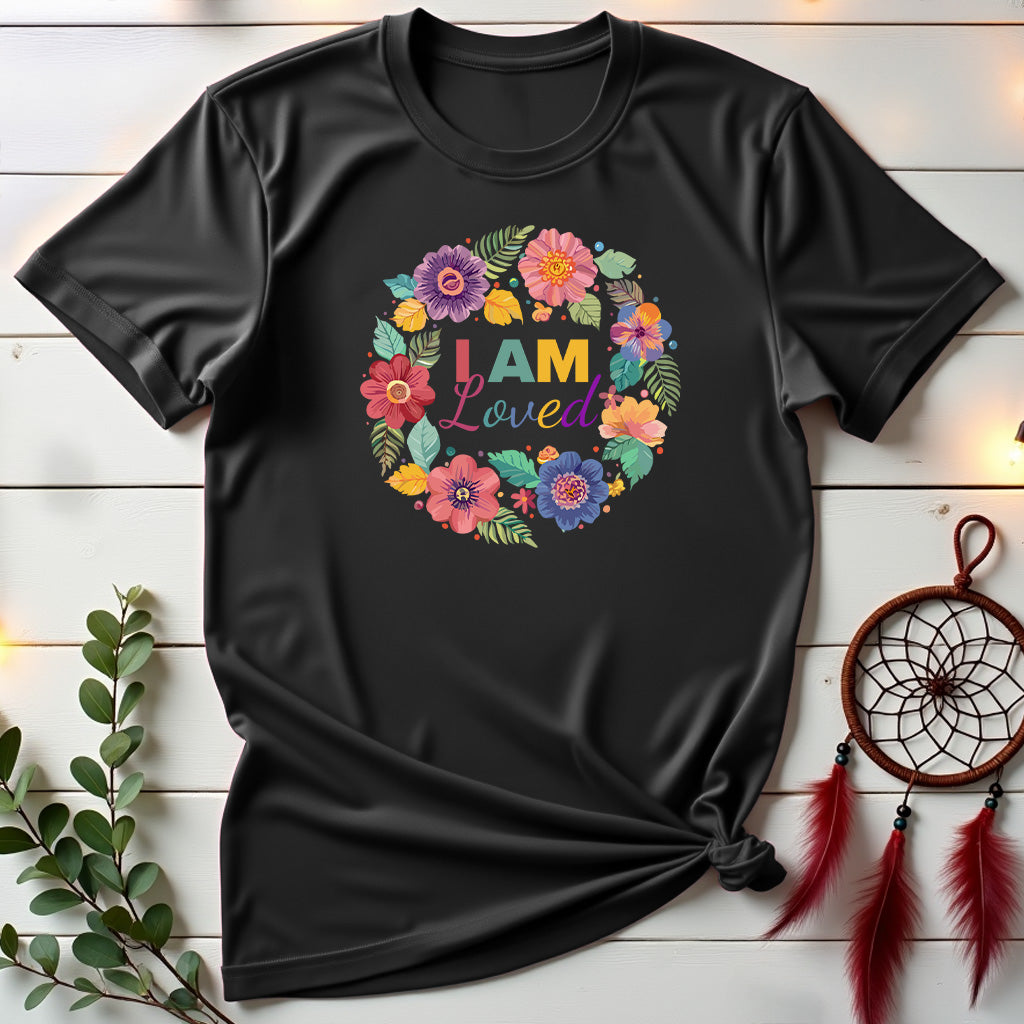 Floral I Am Loved T-shirt