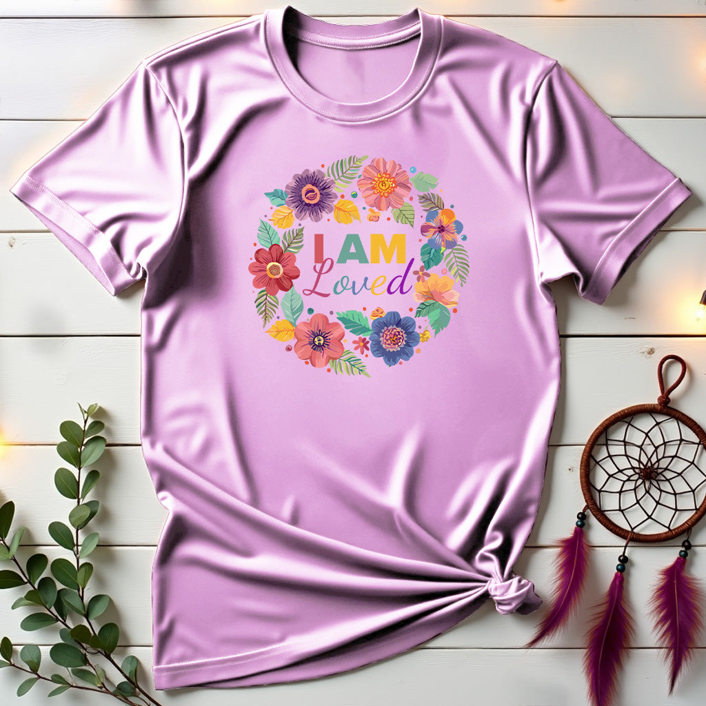 Floral I Am Loved T-shirt