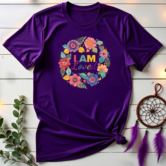 Floral I Am Loved T-shirt