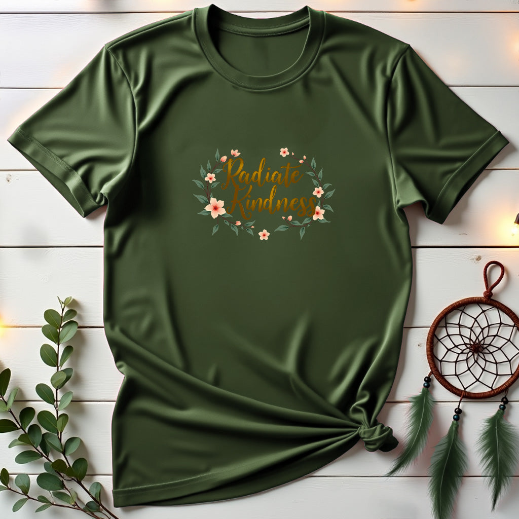 Radiate Kindness Leaves & Flowers T-Shirt