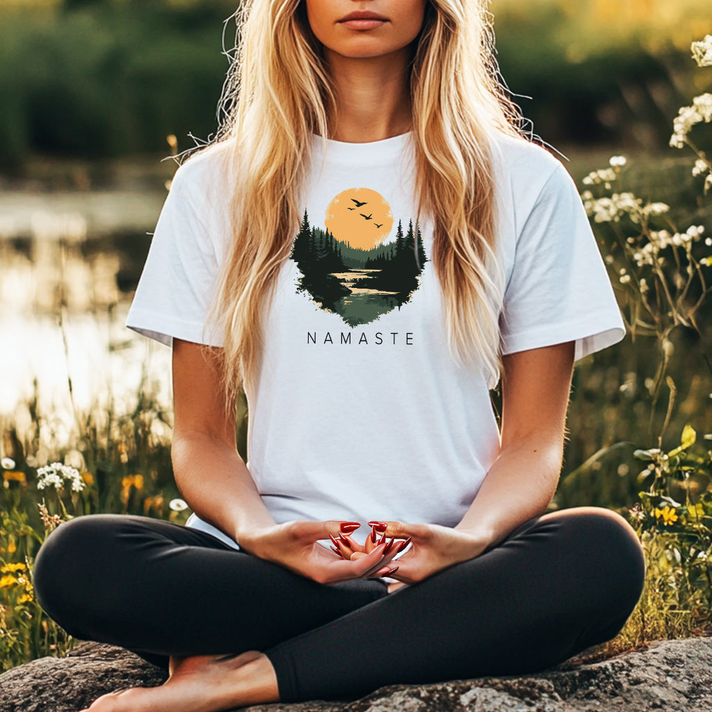 Vintage Landscape Namaste T-shirt