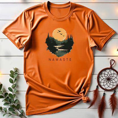 Vintage Landscape Namaste T-shirt
