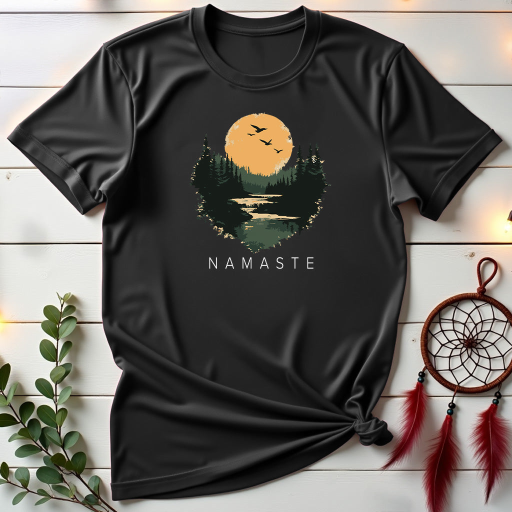 Vintage Landscape Namaste T-shirt