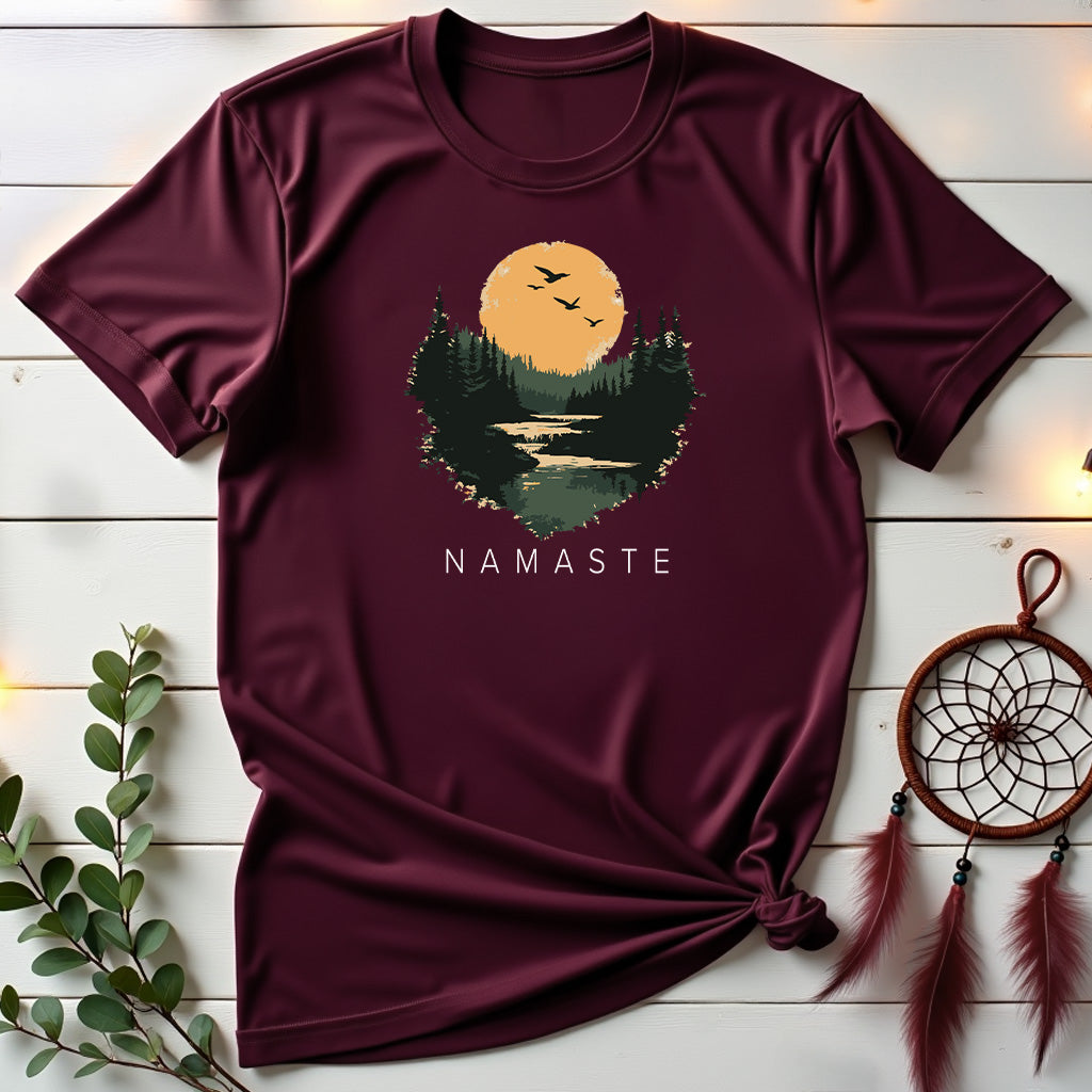 Vintage Landscape Namaste T-shirt