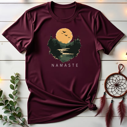 Vintage Landscape Namaste T-shirt