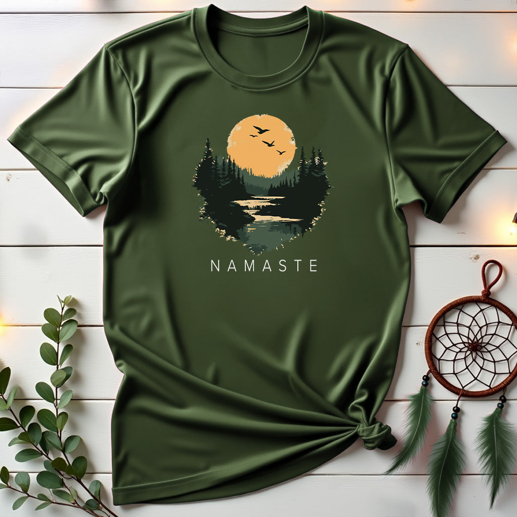 Vintage Landscape Namaste T-shirt