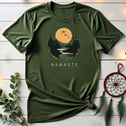 Vintage Landscape Namaste T-shirt