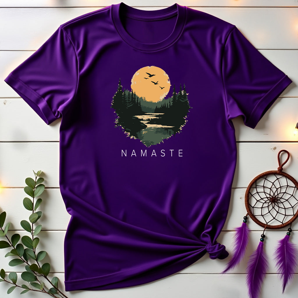 Vintage Landscape Namaste T-shirt