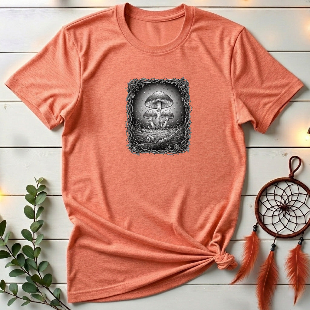 Bioluminescent Fungi of the Enchanted Forest T-Shirt