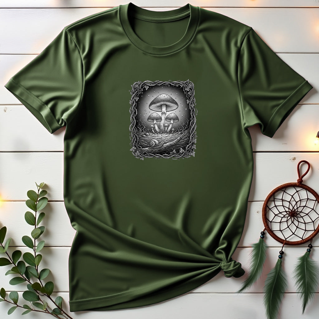 Bioluminescent Fungi of the Enchanted Forest T-Shirt