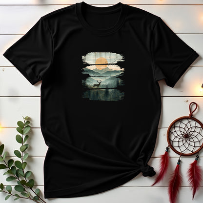 Mountain Wooden Panels T-shirt