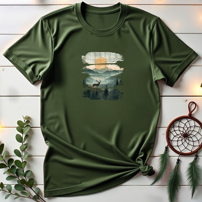 Mountain Wooden Panels T-shirt