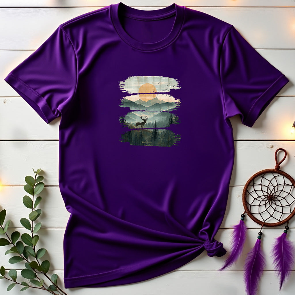 Mountain Wooden Panels T-shirt