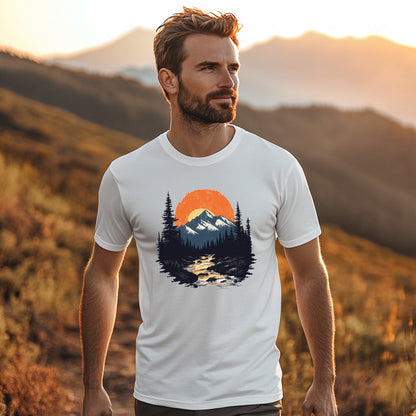 Vintage Sunset Mountains T-shirt