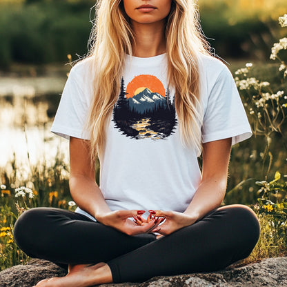 Vintage Sunset Mountains T-shirt