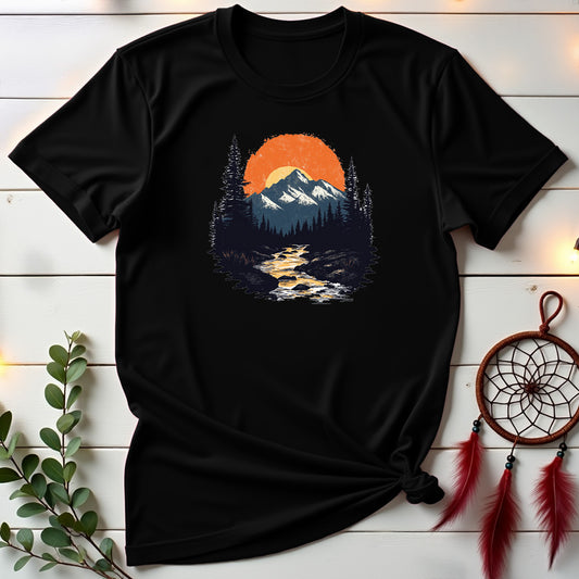 Vintage Sunset Mountains T-shirt