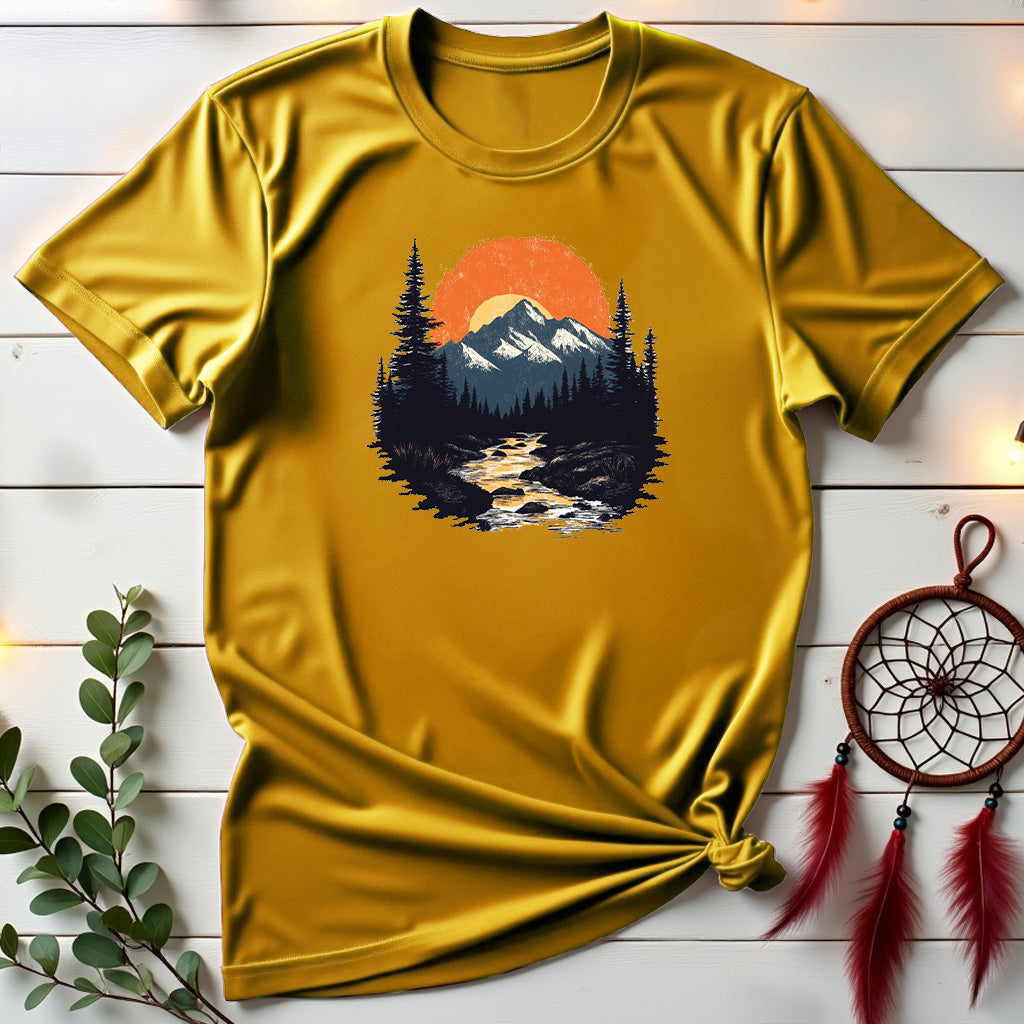 Vintage Sunset Mountains T-shirt