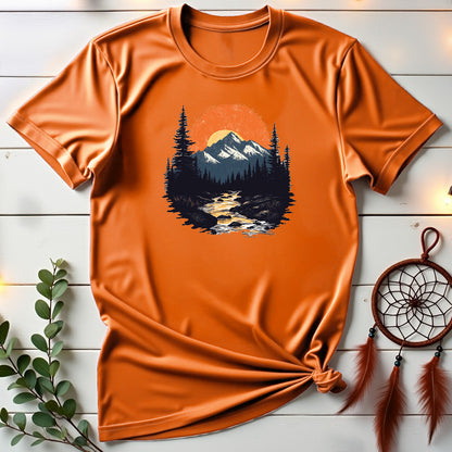 Vintage Sunset Mountains T-shirt