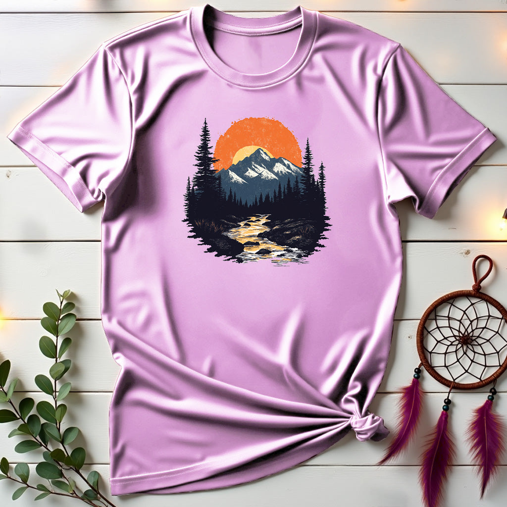 Vintage Sunset Mountains T-shirt