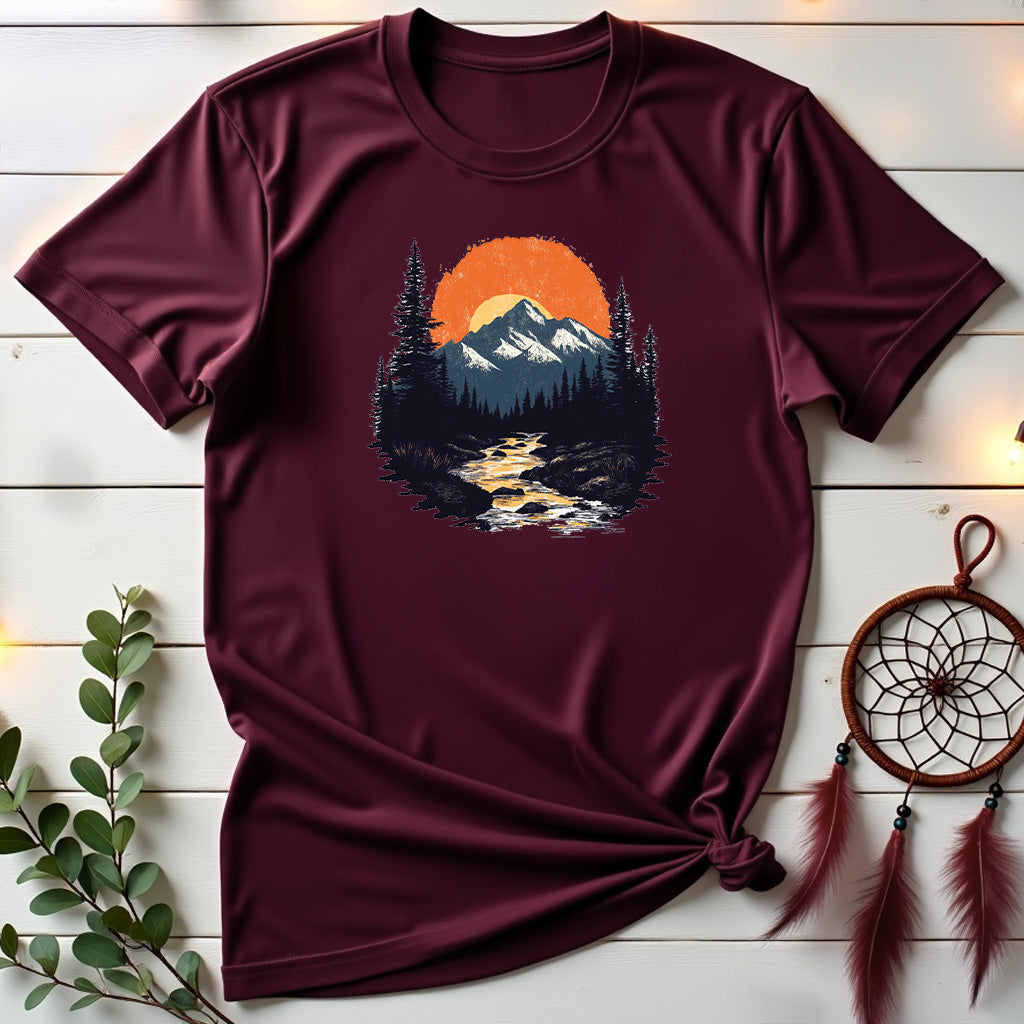 Vintage Sunset Mountains T-shirt