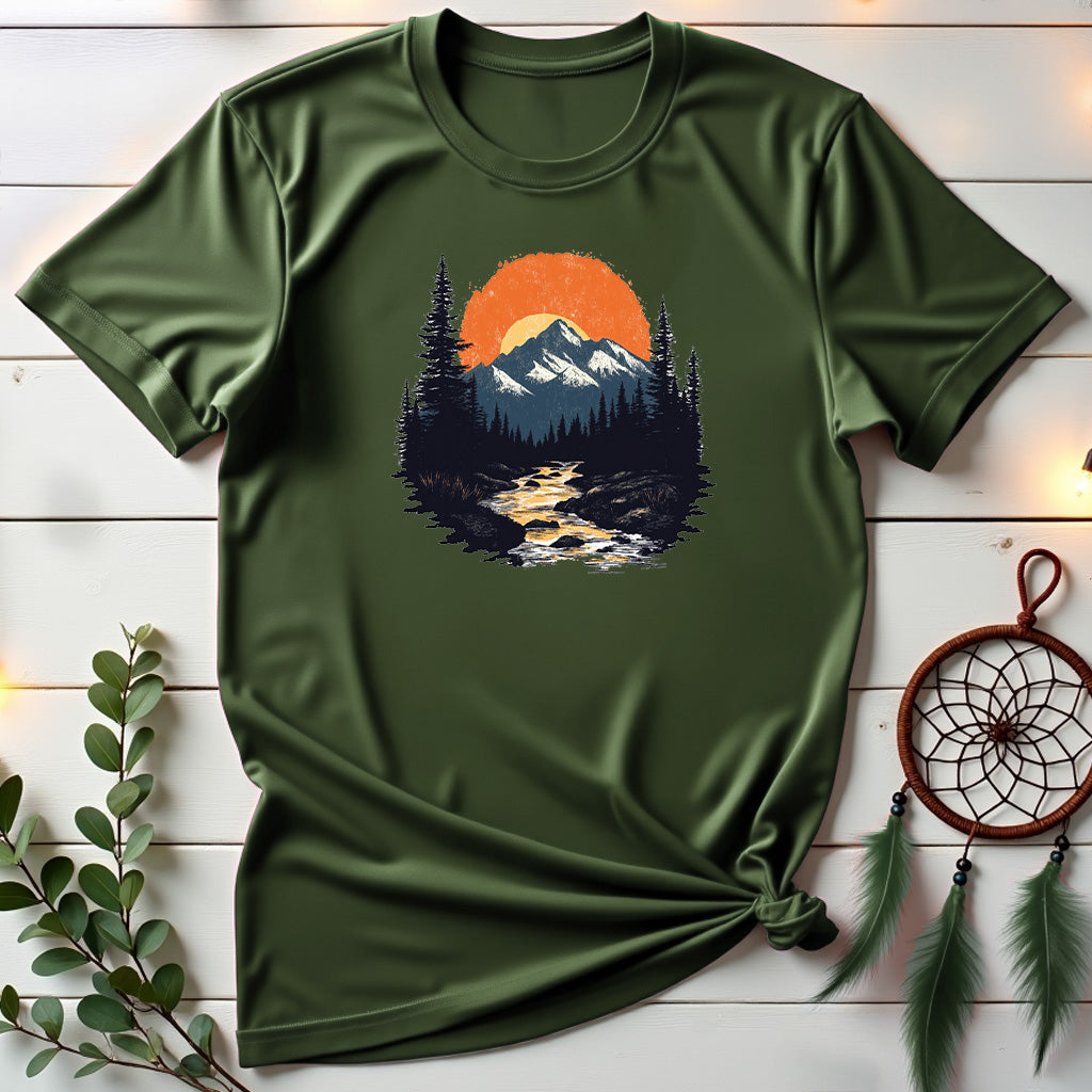 Vintage Sunset Mountains T-shirt
