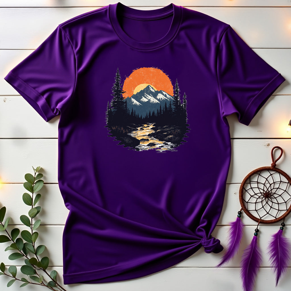 Vintage Sunset Mountains T-shirt