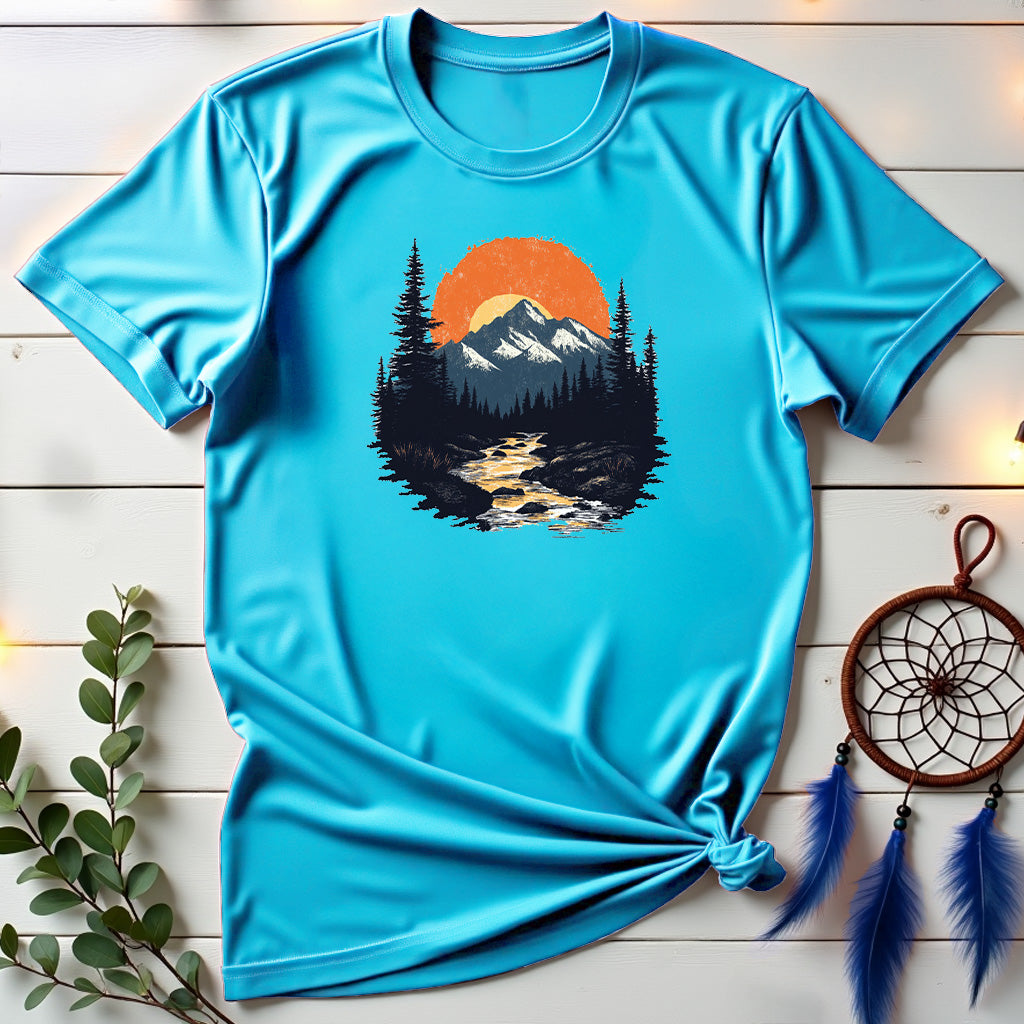 Vintage Sunset Mountains T-shirt