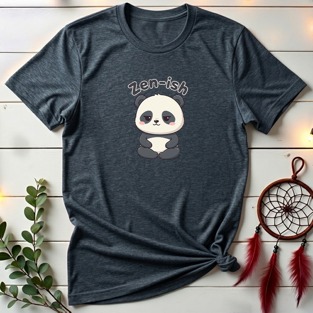 Zen-ish Cute Panda Character T-Shirt