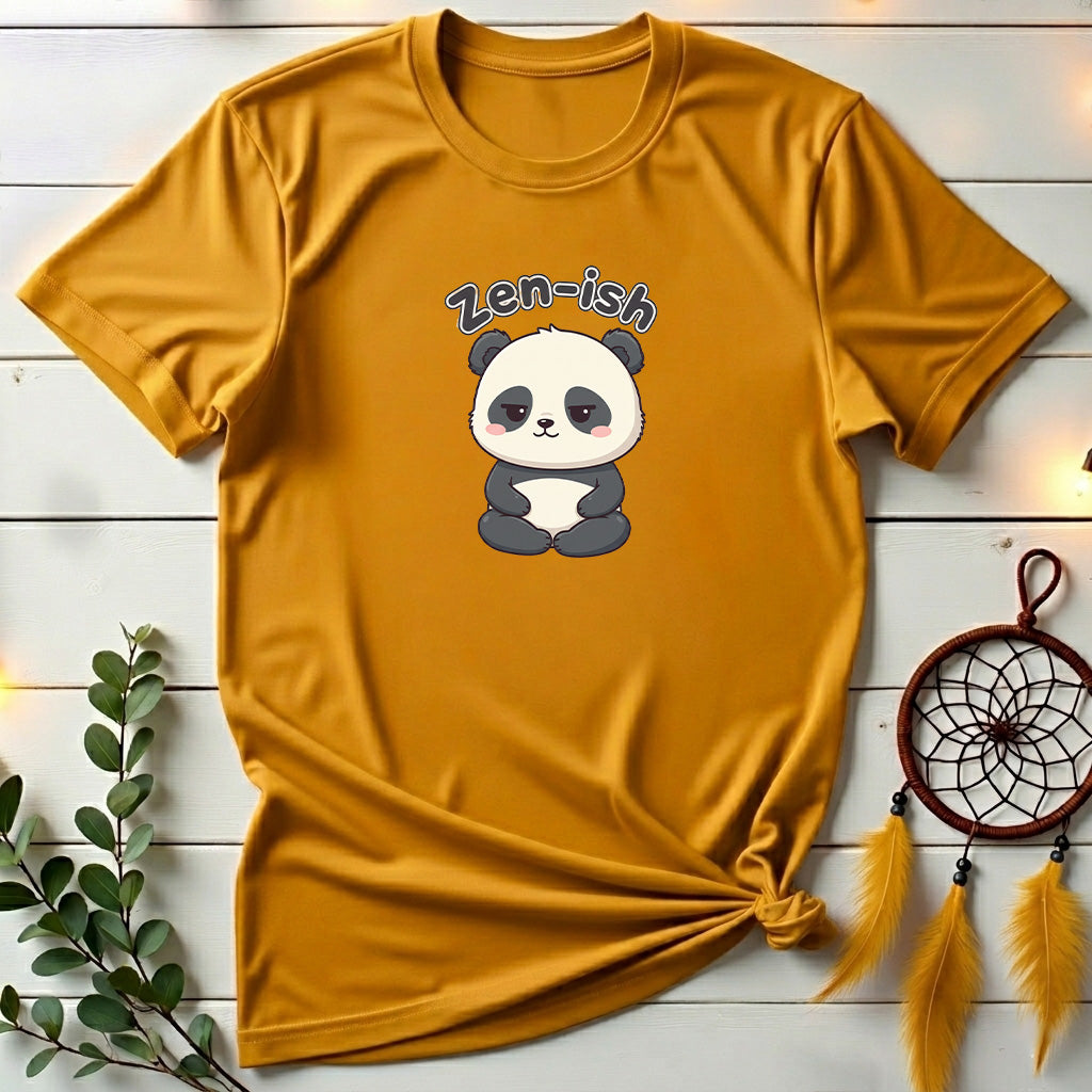 Zen-ish Cute Panda Character T-Shirt
