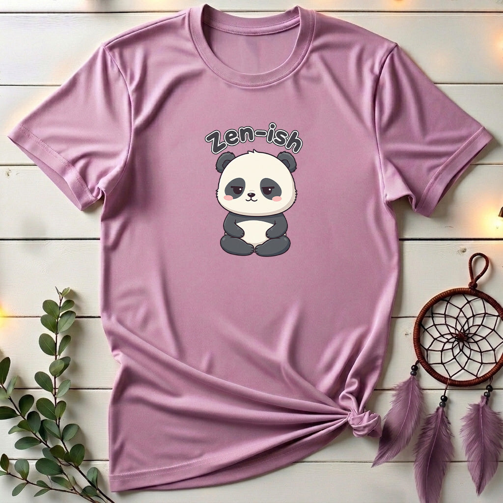 Zen-ish Cute Panda Character T-Shirt