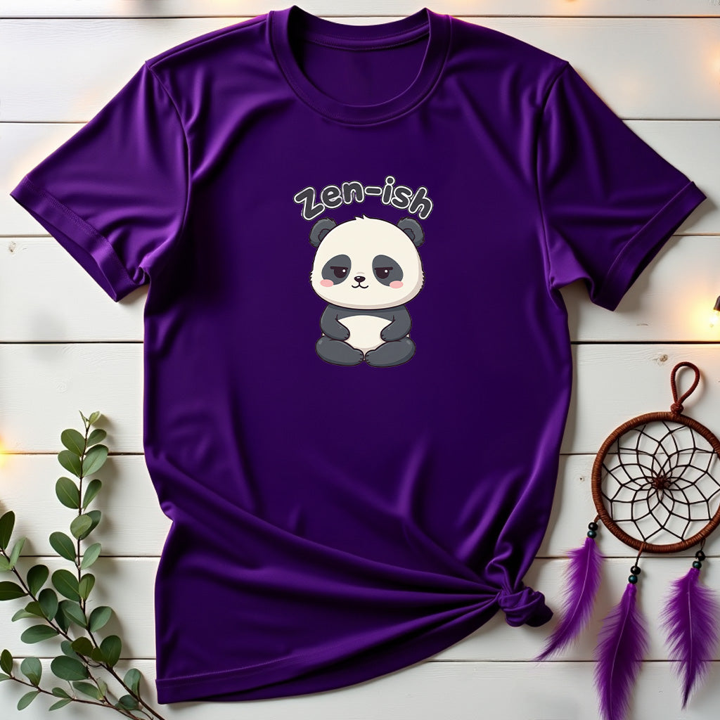 Zen-ish Cute Panda Character T-Shirt