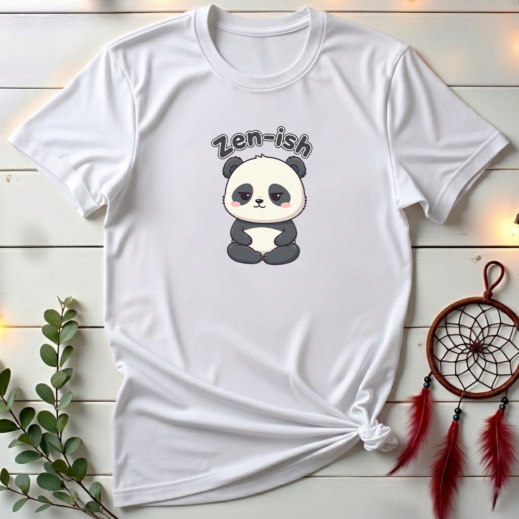 Zen-ish Cute Panda Character T-Shirt